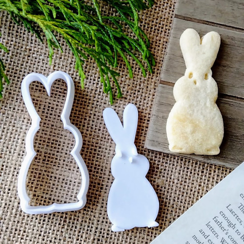【新品未開封】ウサギ クッキーモールド木製製菓型12cm 新品未開封】ウサギ クッキーモールド木製製菓型12cm 新品未開封