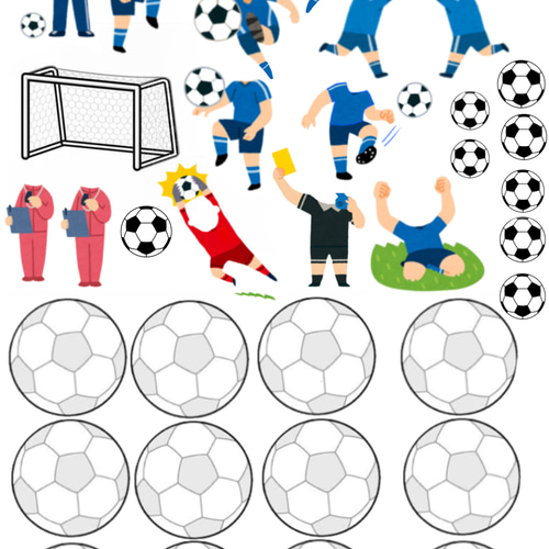 ②サッカーボール型　メッセージカード　色紙　寄せ書き　サッカーボール　サッカー サッカーボール型 メッセージカード 2枚セット メッセージ