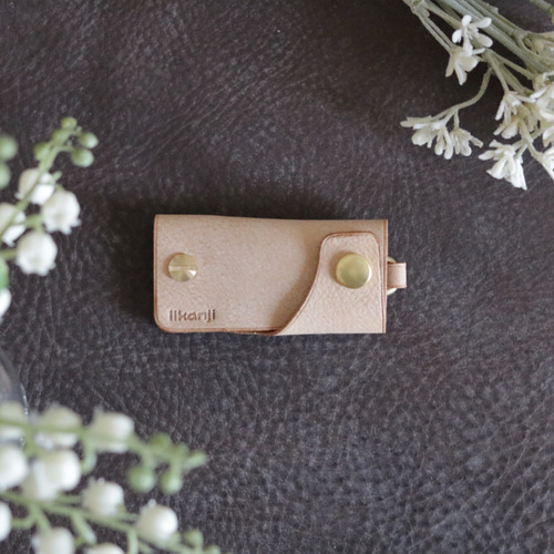 受注生産】小さなネジ式キーケース キーケース iikanji leather 通販