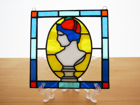 ステンドグラス ミニパネル トルソー 15cm 1枚目の画像