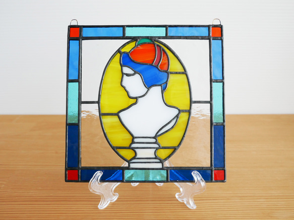 ステンドグラス ミニパネル トルソー 15cm 2枚目の画像