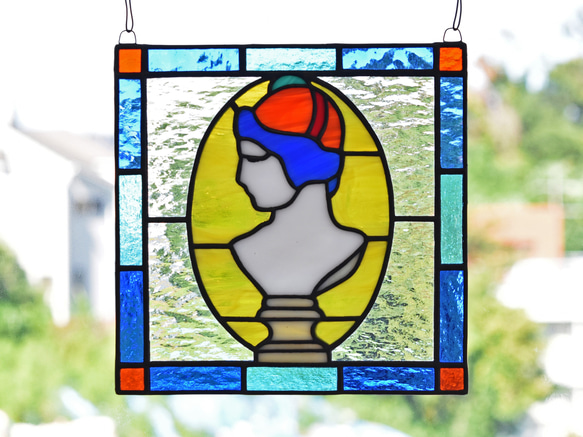 ステンドグラス ミニパネル トルソー 15cm 6枚目の画像