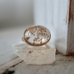 K10[botanical artのdendric quartz] ring 6枚目の画像