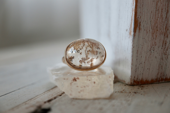 K10[botanical artのdendric quartz] ring 6枚目の画像