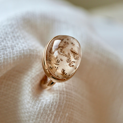 K10[botanical artのdendric quartz] ring 3枚目の画像