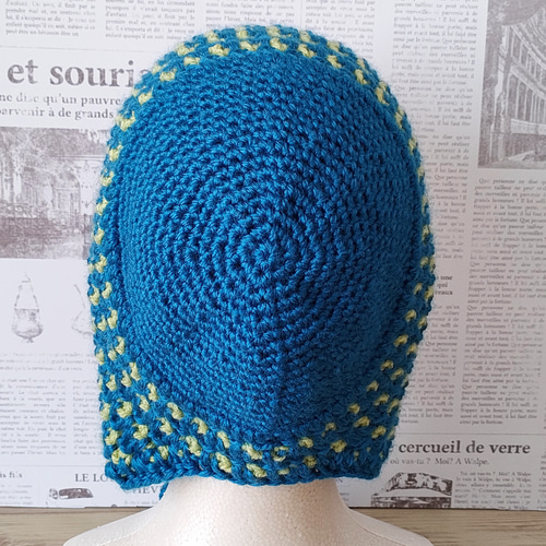 AMOMENT CROCHET KNIT BONNET クロシェ　バラクラバ AMOMENTO Crochet Knitted Bonnet - Ecru – Goodhood