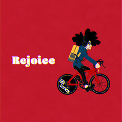 レコードジャケット風アート【レコード盤なし】rejoice 2枚目の画像