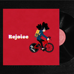 レコードジャケット風アート【レコード盤なし】rejoice 1枚目の画像