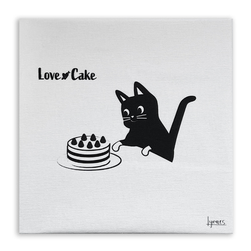 少数限定パネル ⑤ 　苺ケーキと猫ちゃんパネル生地　 　ハンドメイド 少数限定パネル ⑤ 苺ケーキと猫ちゃんパネル生地 ハンドメイド