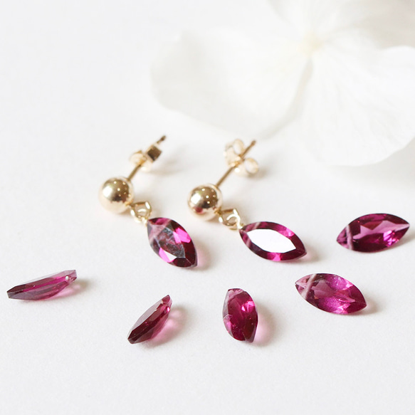 14kgf パープルカルセドニーガーネット