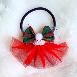 ドレスリボンキーホルダー グログラン&2色レース ピンク 白 バッグ