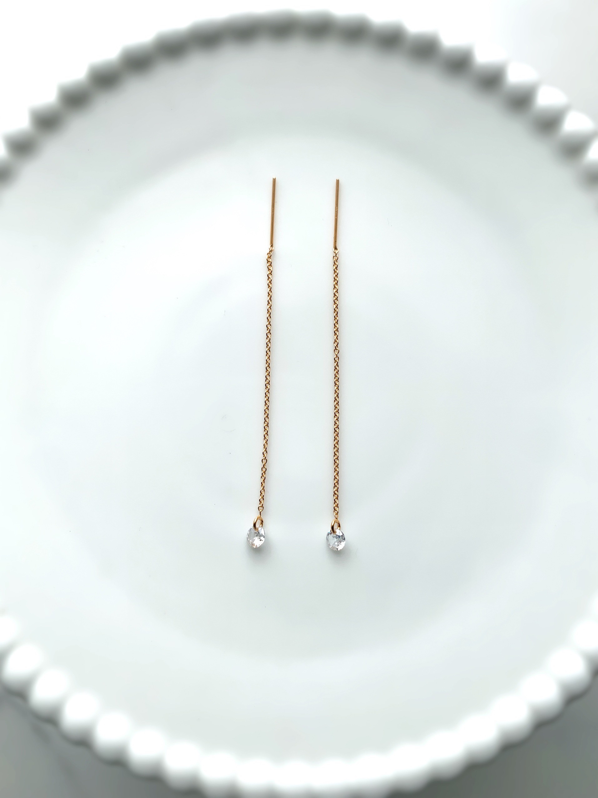 選べる♡〈14kgf・K10〉Simple American pierce〜cz4mm