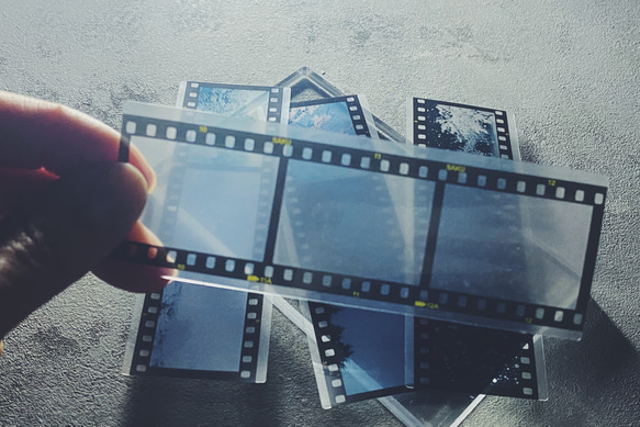 35mm　ポジフィルム風クリアブックマーカー　４枚セット　冬 7枚目の画像