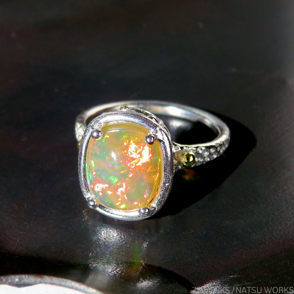 エチオピアオパール リング / Ethiopian Opal Ring 8枚目の画像