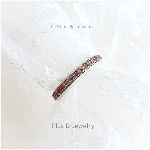 Pt900 ハーフエタニティ ラボグロウン ダイヤ リング 62ff3dae73ccde79735d221555db10