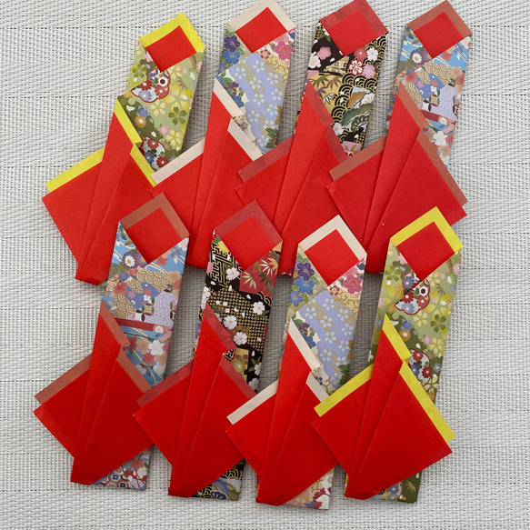 折り紙　お箸袋　楊枝入れ付き　和柄　ホームパーティーに 1枚目の画像