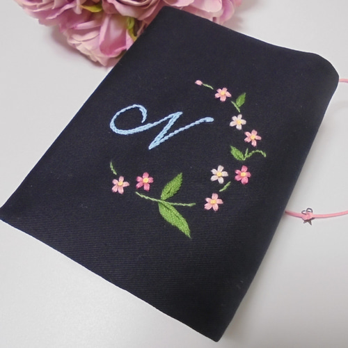 少女復古学院のパッチワークの刺繍の文字のカバーカバー
