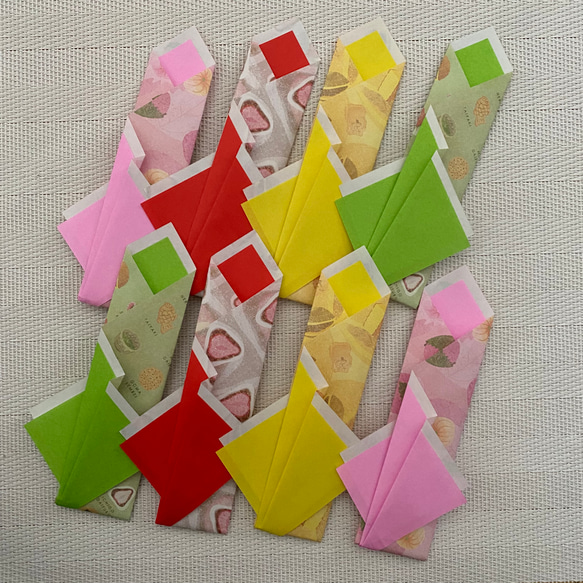 折り紙　お箸袋　楊枝入れ付き　お菓子　スィート　ホームパーティーに 1枚目の画像