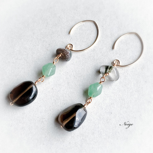 グリーンアベンチュリン タンブルカット 10粒 天然石パーツ 天然石