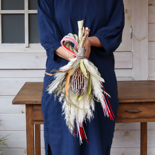 しめ縄 しめ縄飾り お正月飾り バンクシア ドライアンドラ すすき しめ縄 しめ縄飾り お正月飾り バンクシア ドライアンドラ すすき