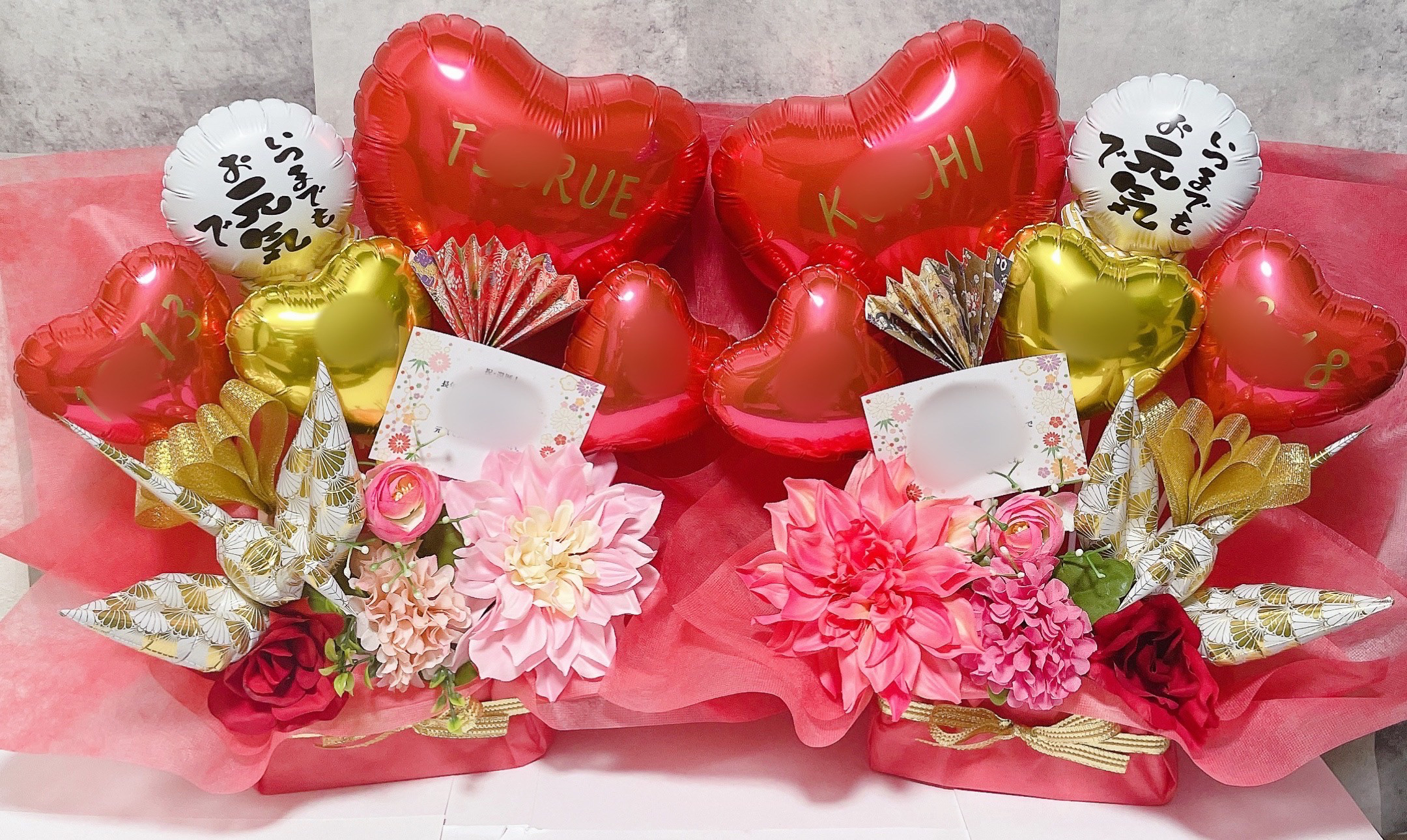 バルーンギフト バルーンアレンジ 還暦祝い その他アート ange