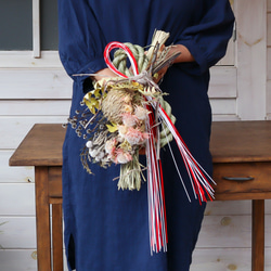 ワイルドフラワースワッグのお正月飾り/2wayセパレート 分離型 ドライ