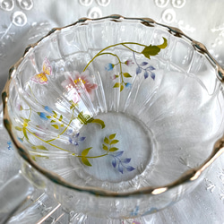 ガラスのカップ&ソーサー・オリエンタル 2枚目の画像