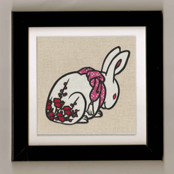 切り絵「鳥獣戯画のうさぎ」 | iichi 日々の暮らしを心地よく