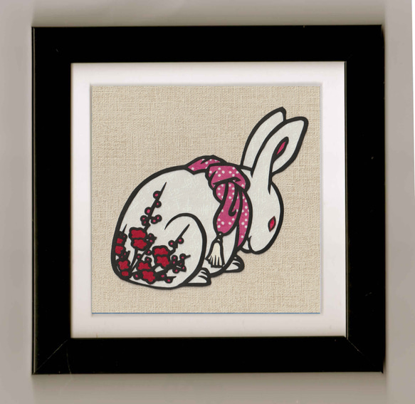 江戸のうさぎ 切り絵 切り絵 伊勢屋 通販 15131150｜Creema