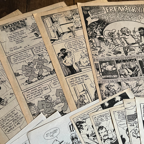 洋書切り離し・古い海外コミック・切り離し20枚セット・コラージュ素材