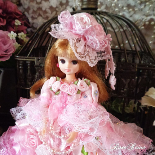 soldロリータロマンス ラブリーピンクの妖精 薔薇の花びら舞う