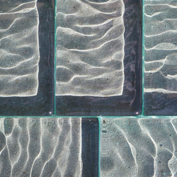 ガラストレイ・インテリア・オブジェ〈La Mer - ラ・メール〉square - S - sazanami 3枚目の画像
