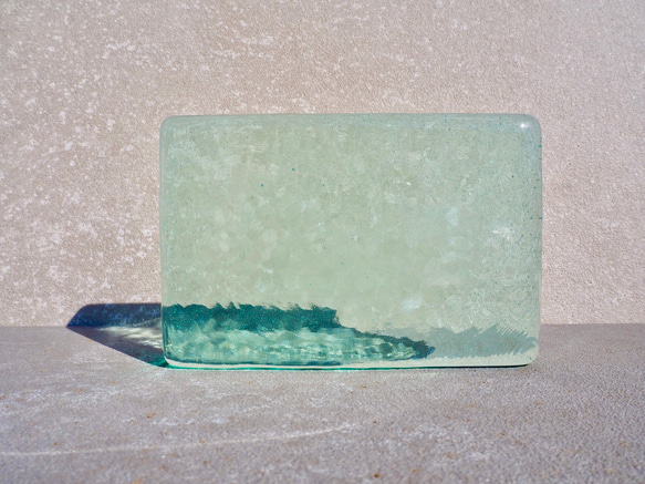 ガラストレイ・インテリア・オブジェ〈La Mer - ラ・メール〉square - M - minamo 1枚目の画像