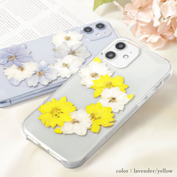 5❁⃘*.全機種対応 押し花ケース オーダー 自分で選べる！ほぼ全機種対応スマホケース】押し花スマホケース