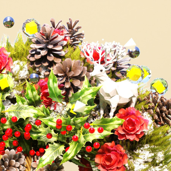 クリスマス リース【wreath_color】 4枚目の画像