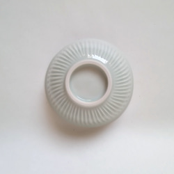 透明釉 細いしのぎの小鉢　　定番　和食器　日常　白　シンプル 5枚目の画像