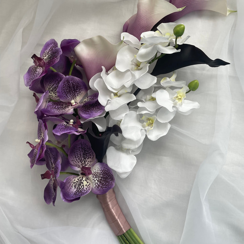 桜と胡蝶蘭のブーケ 和装ブーケ ブーケ フォト ブライダル 結婚