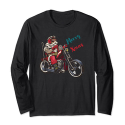 Tシャツ サンタ ライダー クリスマス Christmas Xmas バイク オートバイ サンタクロース 4枚目の画像