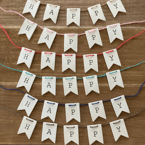 ⚠️紐は付きません！10種類の動物とステッチフラッグガーランド