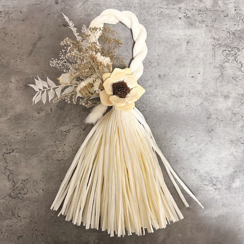 セール！紫陽花❁ドライフラワーしめ縄 セール！紫陽花❁ドライフラワーしめ縄