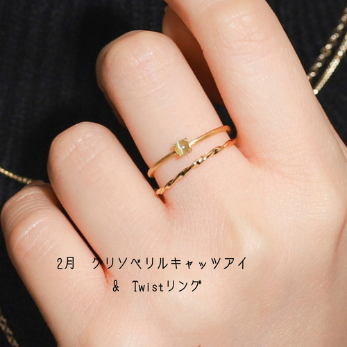 人気2点セット【再販10超◇特集掲載◇福袋】選べる誕生石&フリーリング