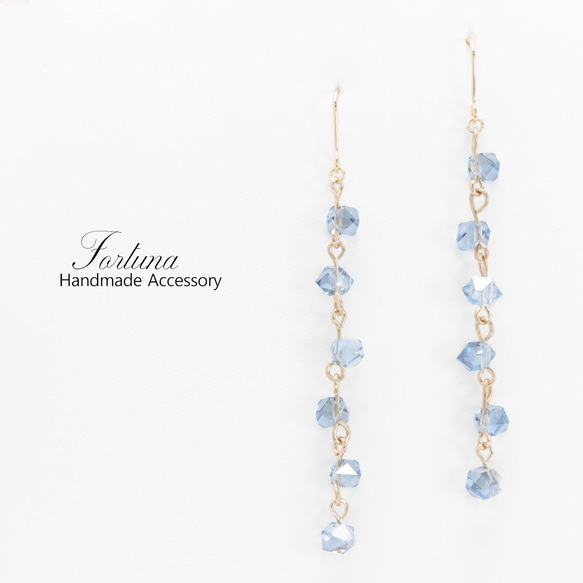 Glass beads(947) ピアス/イヤリング/ノンホールピアス/樹脂