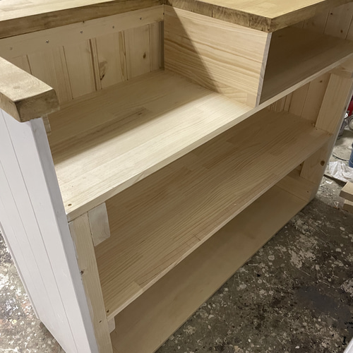 レジカウンター 天板厚め！！ 棚板は1枚板仕様！ 机・デスク エバー