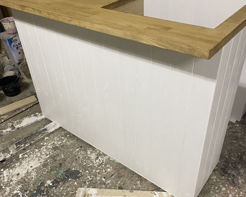 レジカウンター 天板厚め！！ 棚板は1枚板仕様！ 机・デスク エバー