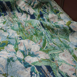 油絵感の抽象花柄 厚手のジャカード生地 [3545] 4枚目の画像