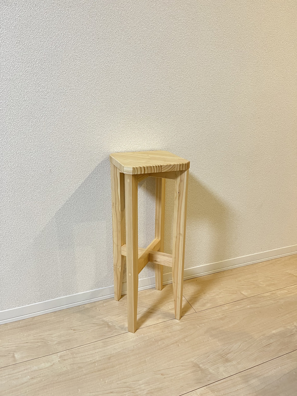 職人手作りハイスツール 木製 カウンターチェア 椅子 椅子（チェアー