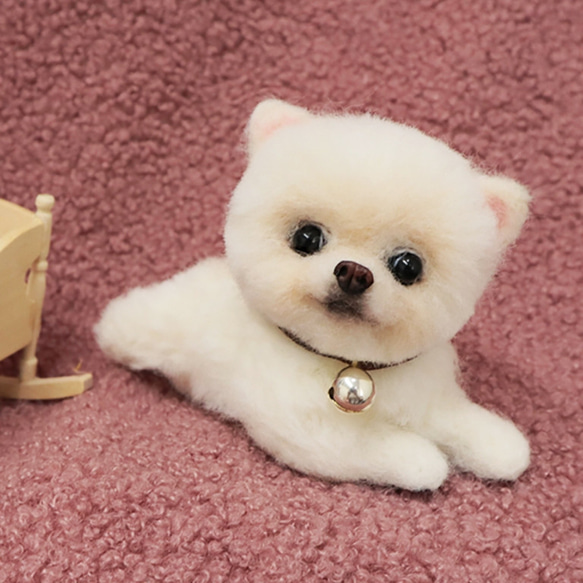 【オーダーメイドペット】羊毛フェルト、うちの子　犬ぬいぐるみ、フェルト犬、羊毛犬、肖像画、犬猫人形 プレゼントやギフトに 100% 模様
