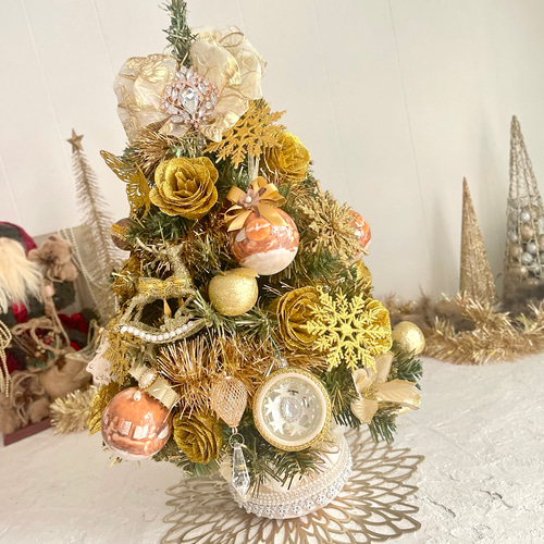 「新商品」に関するプレスリリース 送料無料】 クリスマスオブジェ アンティーククリスマスツリー フラワー・リース