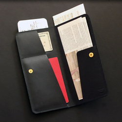 本革 パスポートケース (名入れ無料) 旅行　トラベルギフト 5枚目の画像