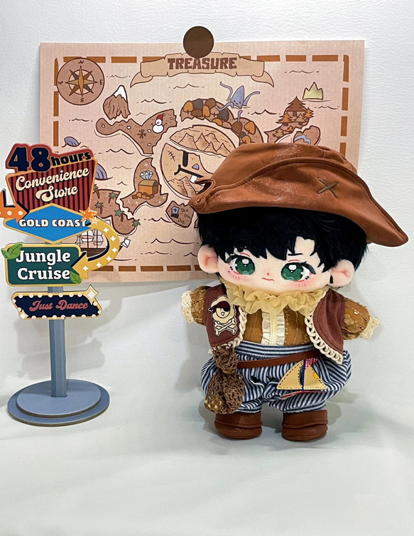 海賊スカートセット 20cmぬいぐるみ用服送料無料 その他人形